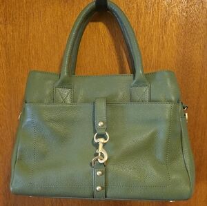 Lodis Texas Leather Green Morgan Satchel Bag